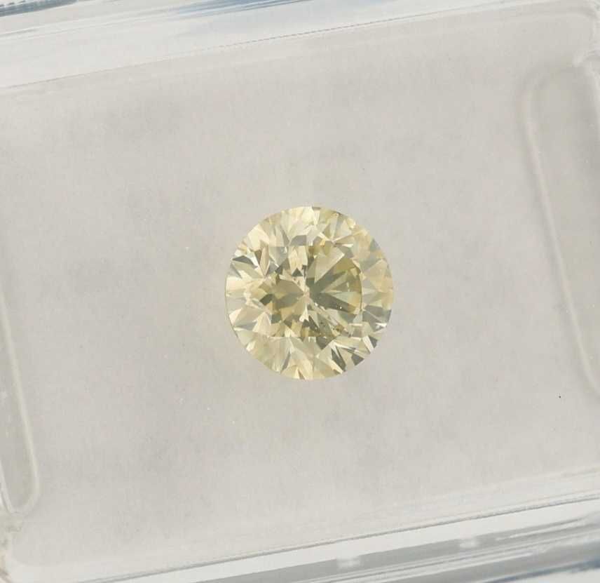 Diamant natural 0.72 ct Light Brownish Yellow certificat internațional