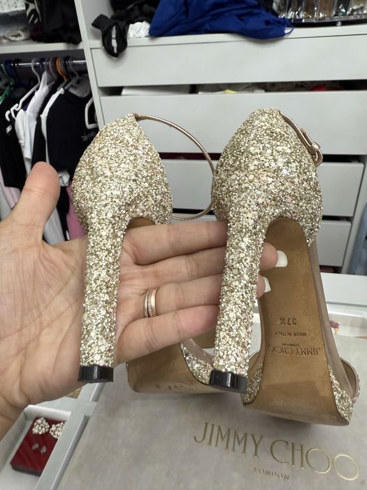 Sandale Jimmy Choo Misty 100 gliter 37.5