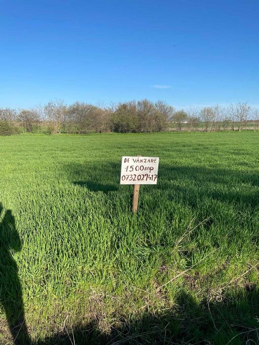 teren intravilan de vânzare 1500mp în Vișini