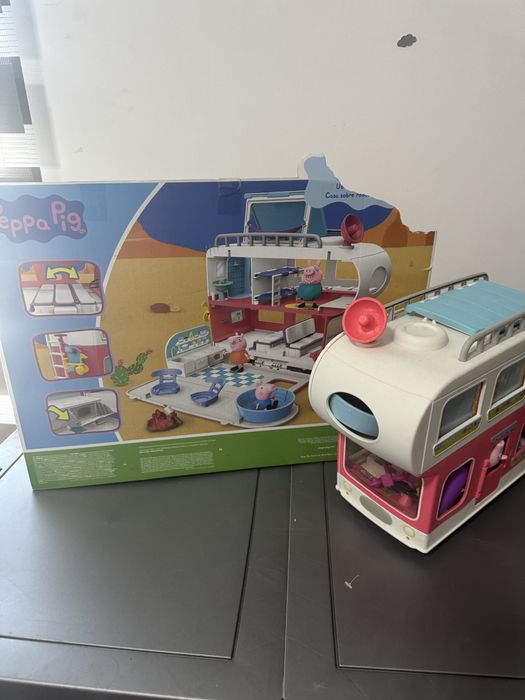 Rulota peppa pig, set joaca peppa pig, jucarii peppa