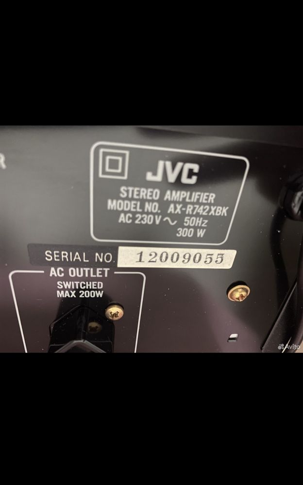Продам усилитель JVC. AX R 742.