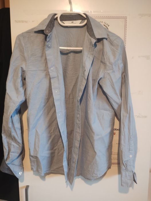 Светло синя мъжка риза