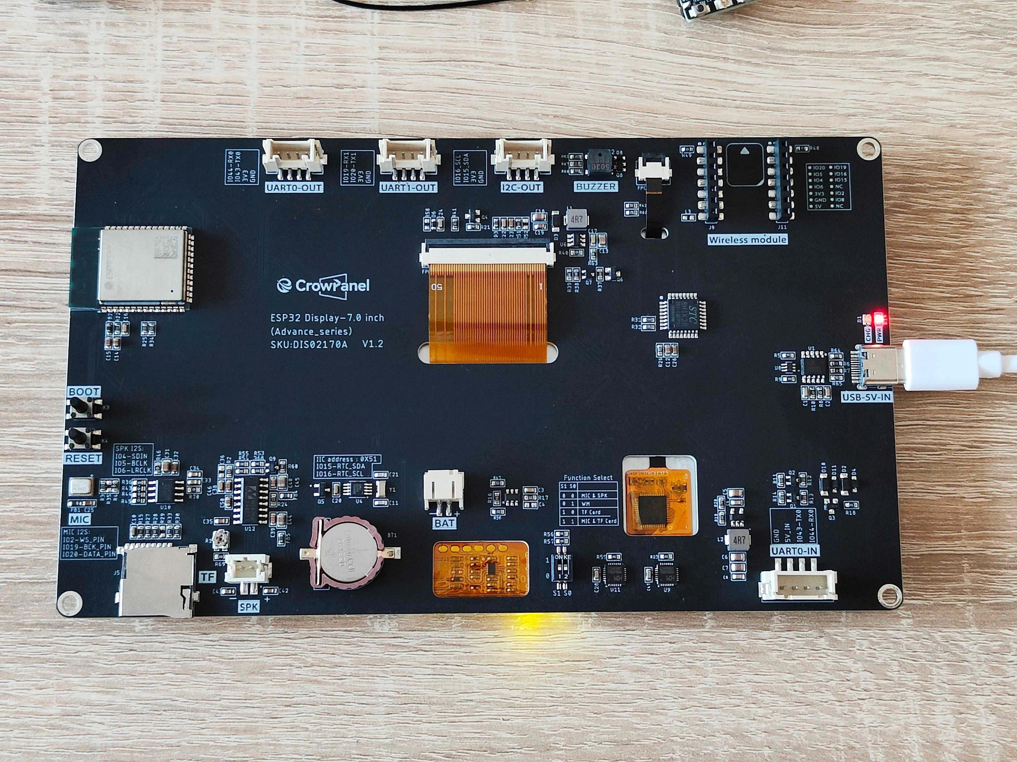 Elecrow CrowPanel Advance 7“ HMI ESP32-S3 IPS Touch Screen