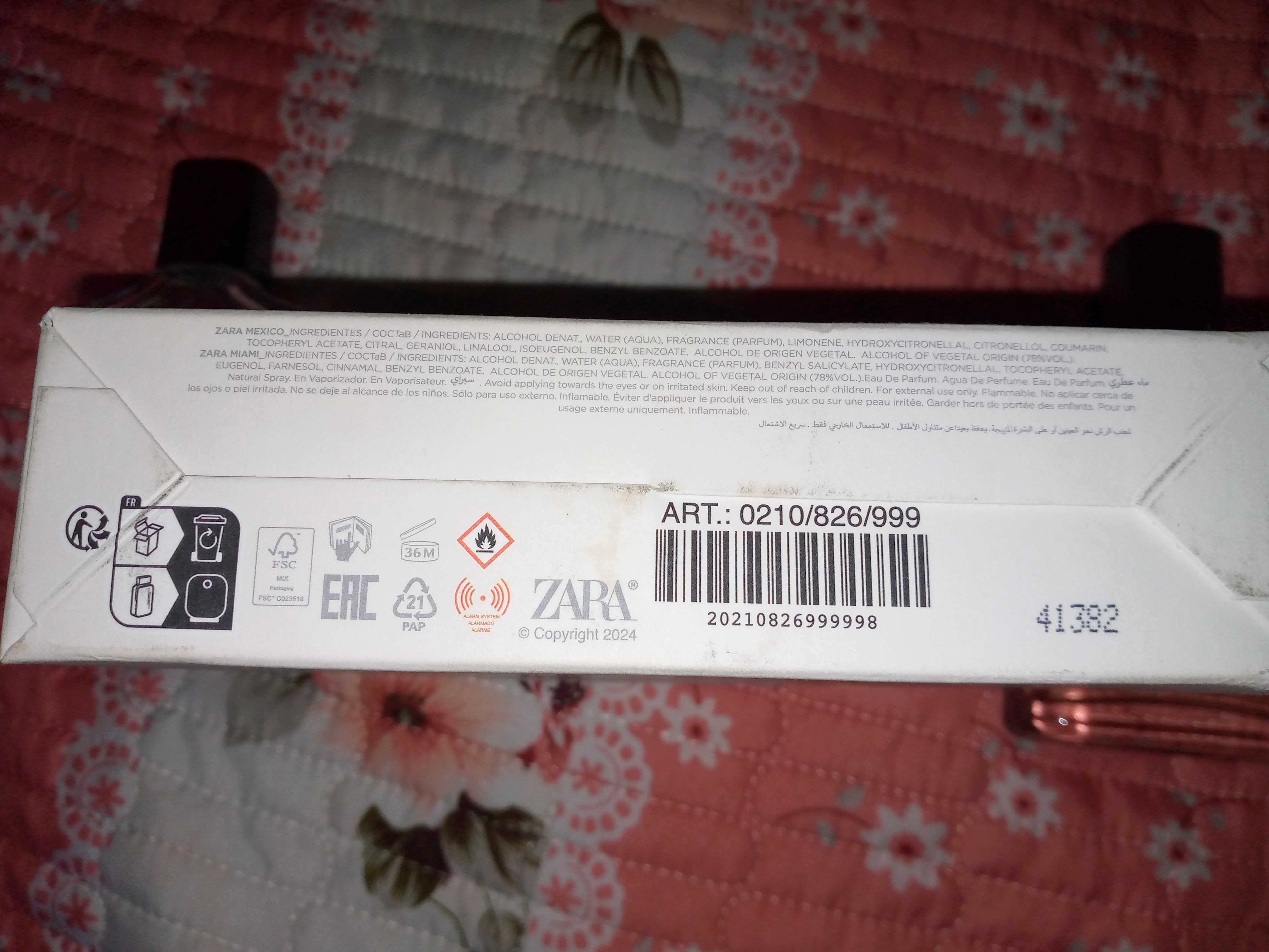 Парфюм духи Zara мужские унисекс