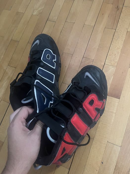 Adidasi nike uptempo blue&red