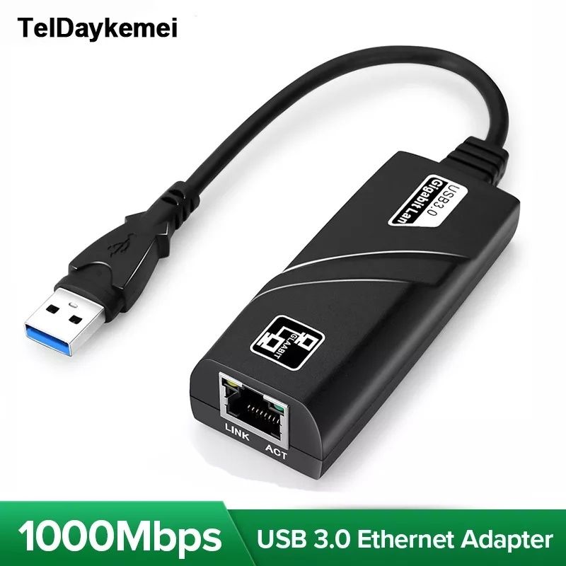 Переходник USB на LAN Ethernet RJ45 до 1000мб/с. Алматы.