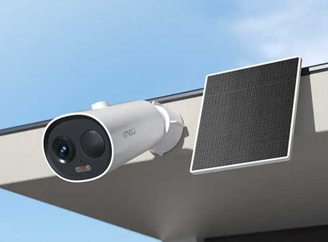 Camera supraveghere exterior WiFi cu panou solar IMOU Cell slot card