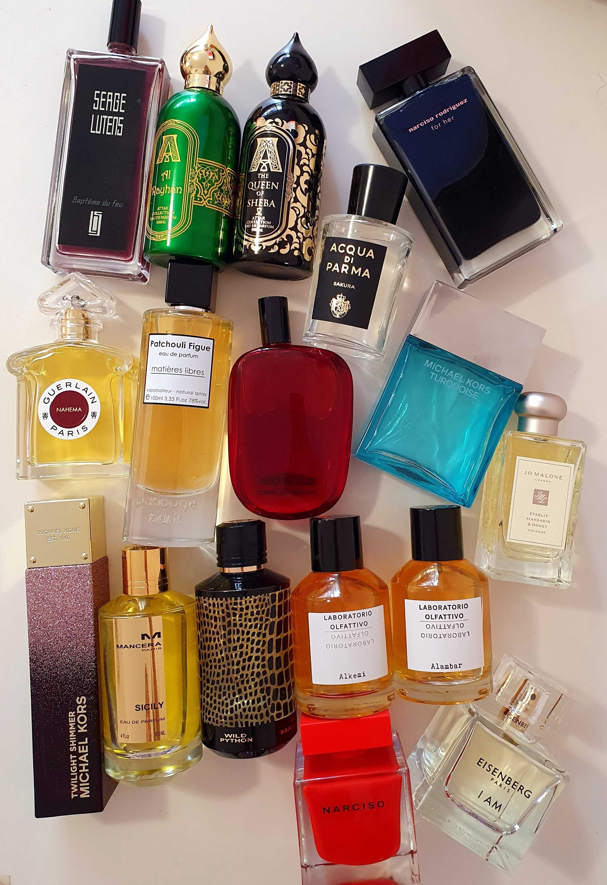 Отливки от личната ми колекция, над 200 аромата Byredo, Guerlain,Gucci