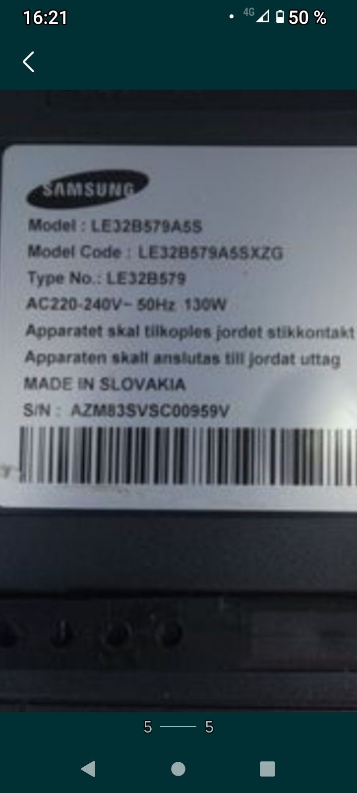 vând televizor led Samsung, LG