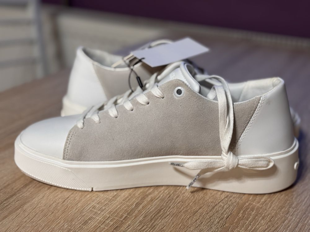 Calvin Klein tenesi LOW TOP LACE UP LTH MIX triple white EU 41