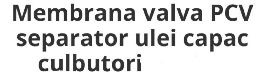 Membrană, valvă PCV