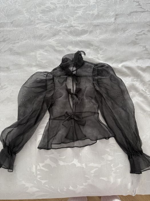 Bluza organza neagra