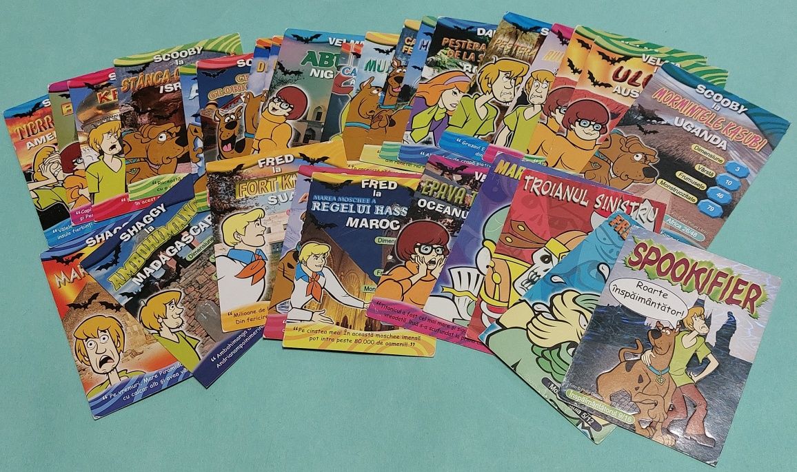 Lot 29 cartonase (carti) Scooby-Doo Misterele Lumii