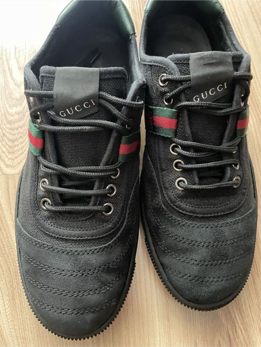 GUCCI 77 Black Canvas Sneakers/мъжки кецове/сникърси 43-8,5