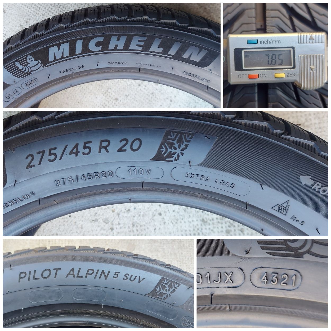 O bucată 275/45 R20 M+S iarnă - una Michelin Pirelli