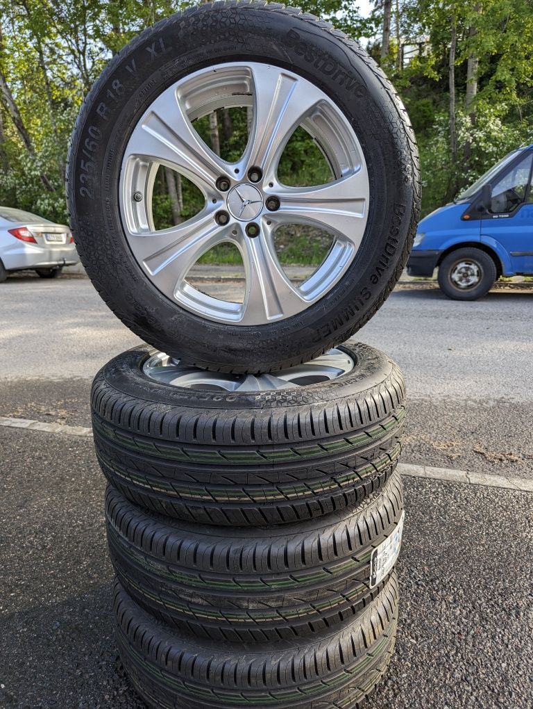 Jante originale Mercedes, anvelope vara 235/60/18" noi!!