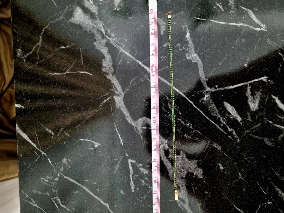 ‼️Bratara de aur*14k* cu pietricele negre sau verzi*295/g