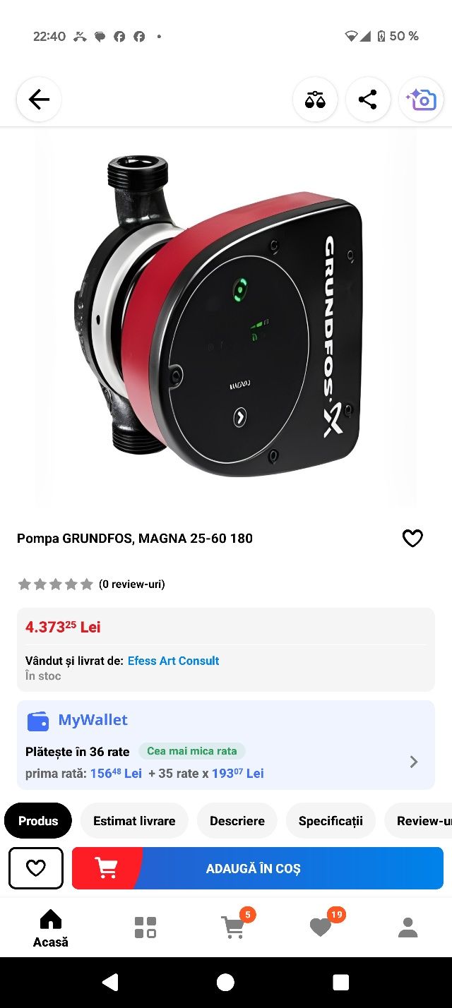 Pompa Magna 1 25-60 180 noua