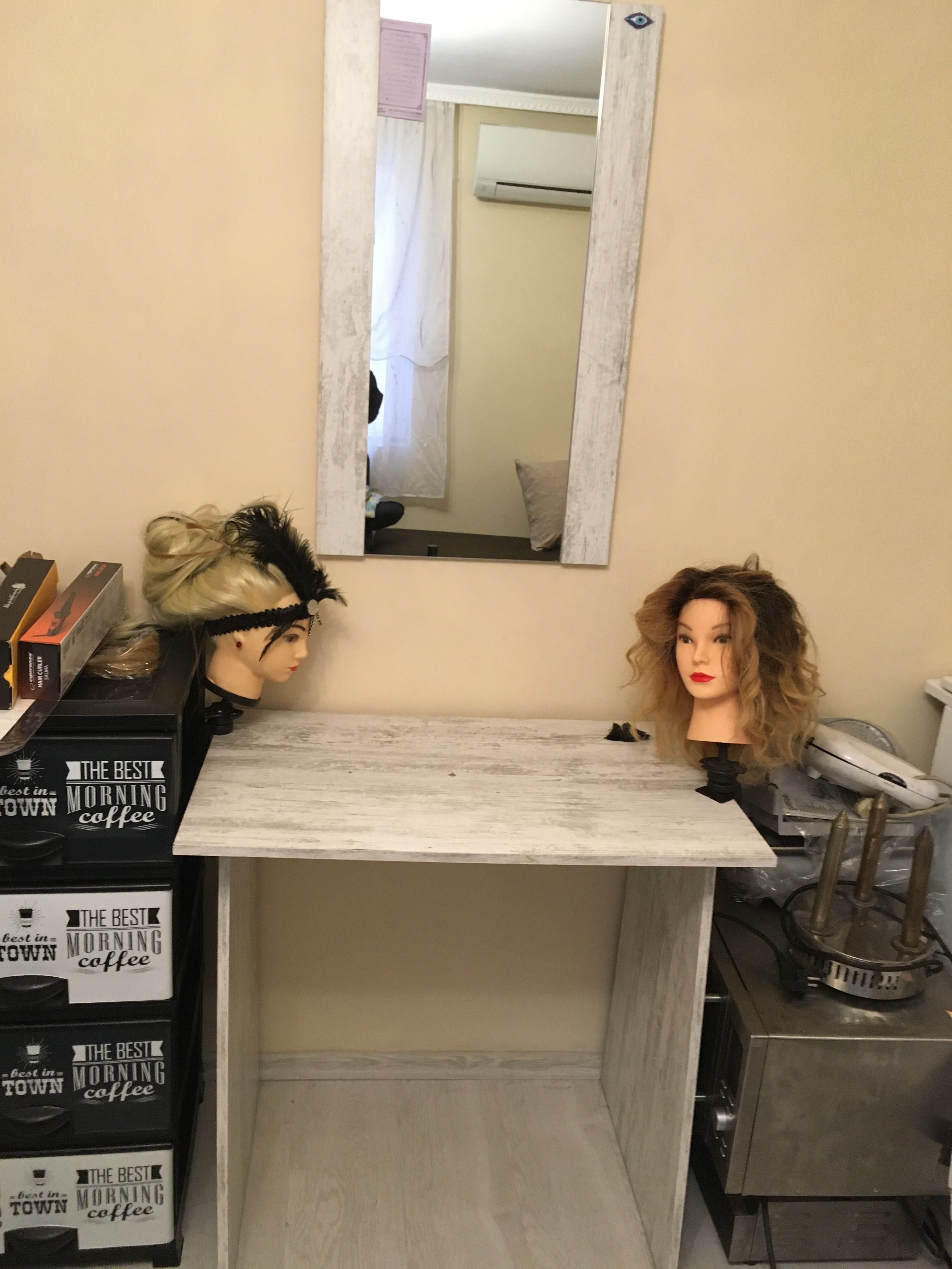 Огледало с било за фризиьорски салон