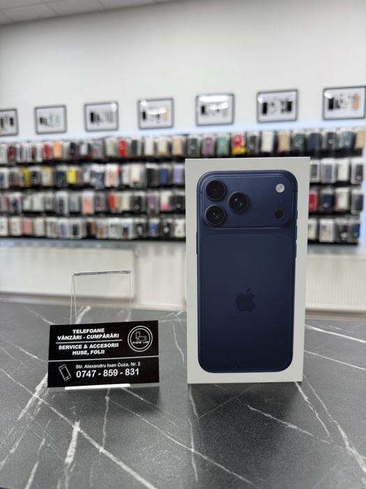 iPhone 17 Pro Max - DeepBlue - 512Gb - NOU - Sigilat - 2 Ani Garantie!