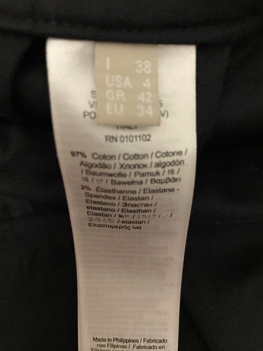 Fustă Stefanel neagră, deasupra genunchiului, marimea 38