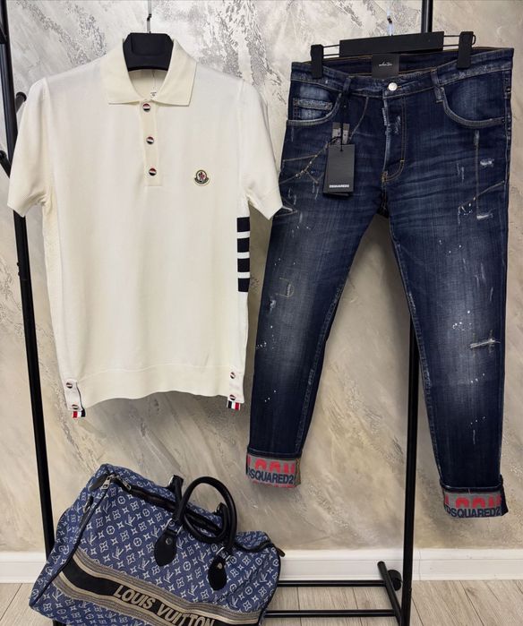 Tricou Moncler material tricot