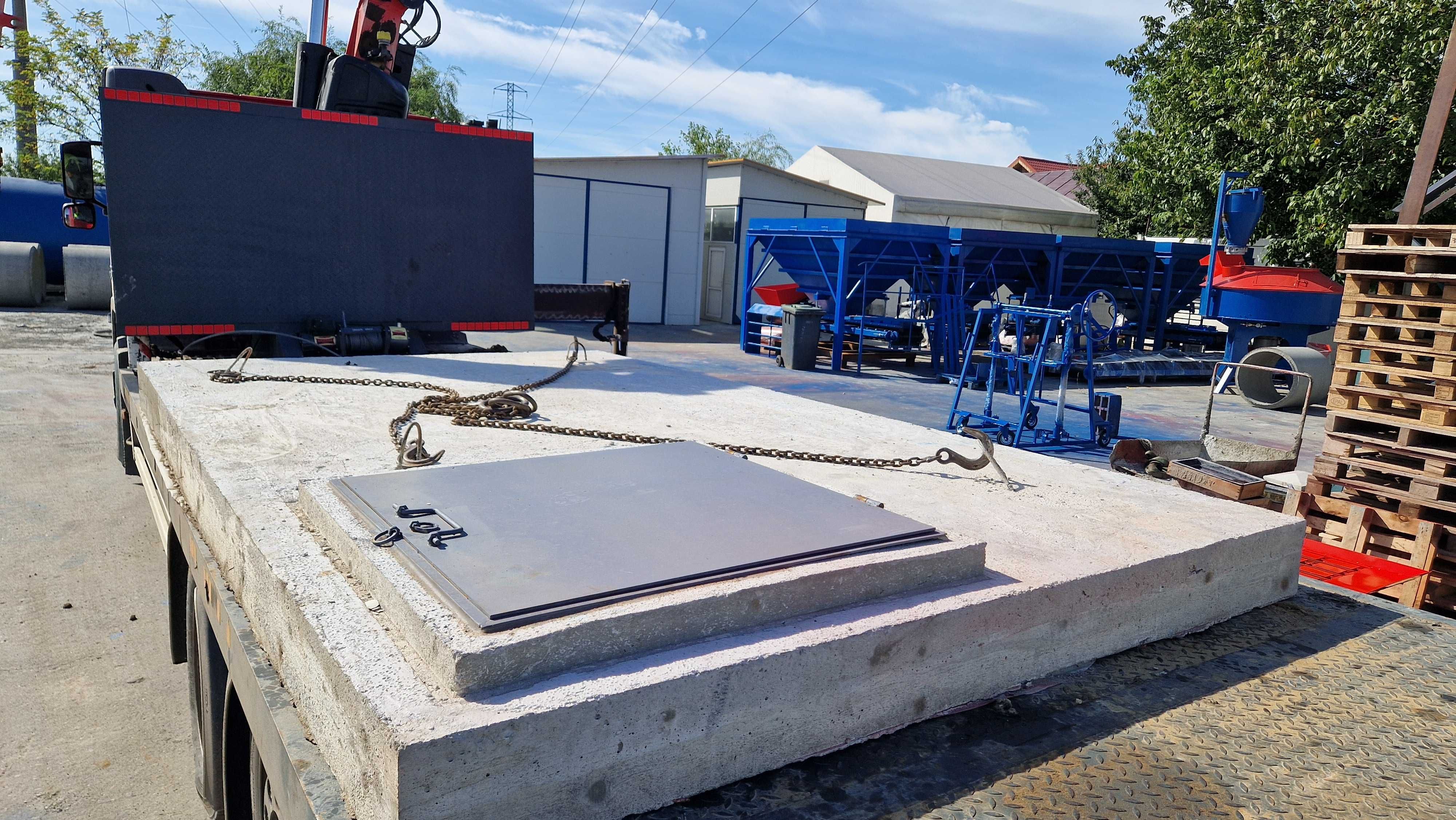 Capac din beton armat, placa de acoperire camine beton