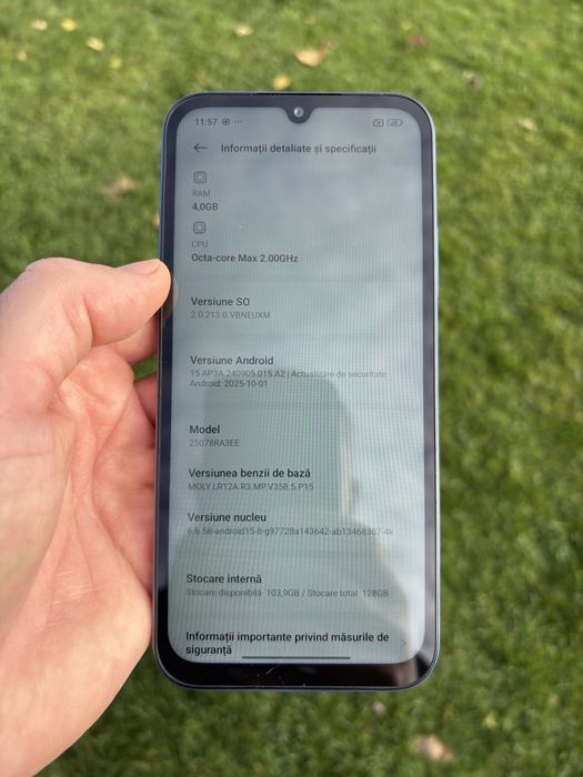 Redmi 13C ca NOU 4GB RAM cu 128GB ROM original impecabil