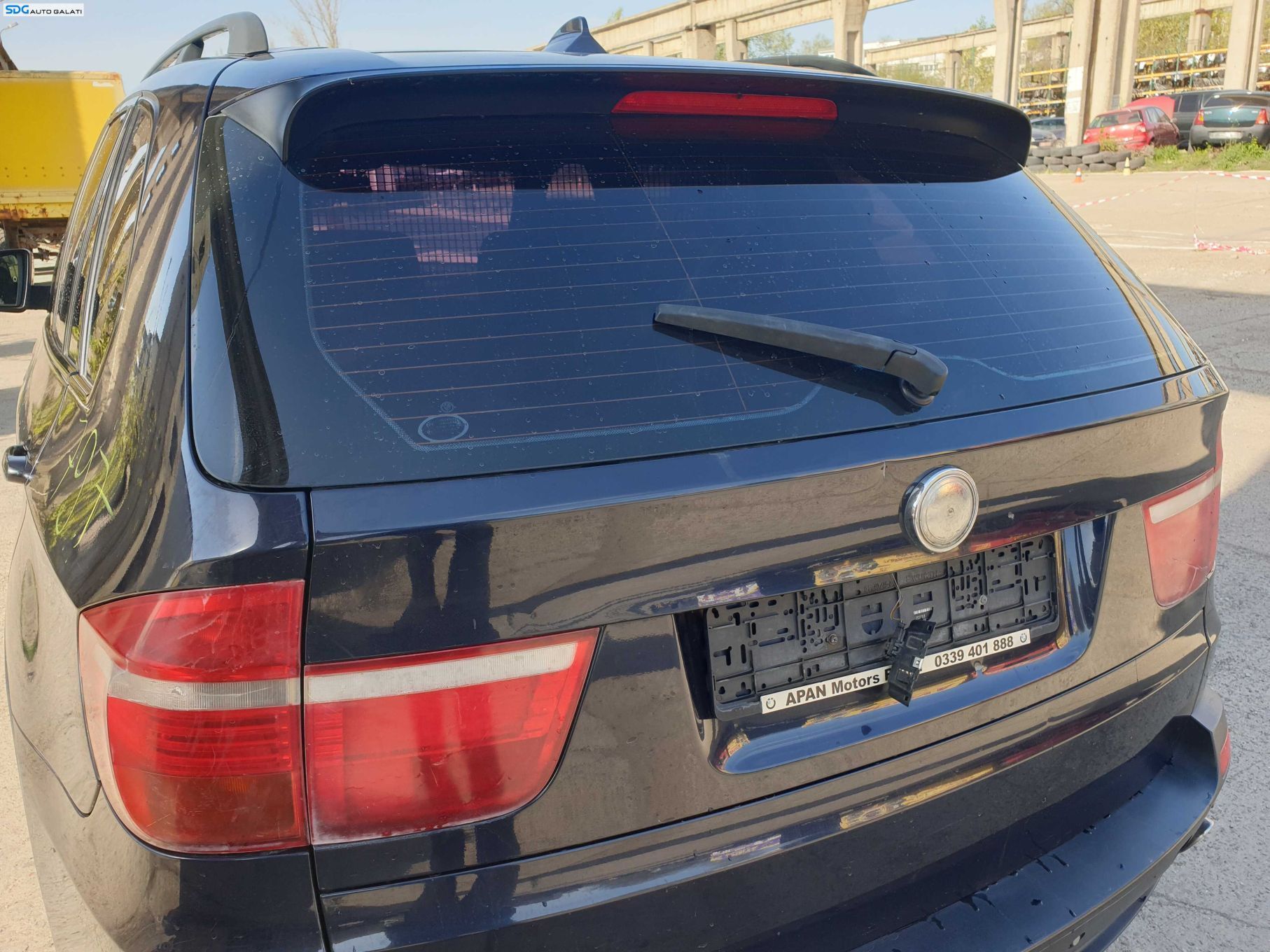 Haion Hayon Capota Portbagaj Dezechipat cu Luneta cu Imperfectiune BMW X5 E70 2006 - 2013 Culoare A35 Monacoblau Metallic [K4871]