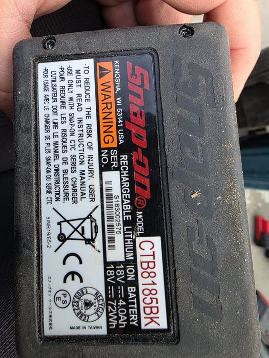 2 Baterii 18v snap on