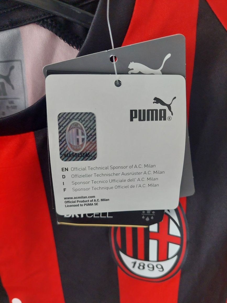 Tricou fotbal baieti Puma Ac Milan,140 cm 9-10 ani