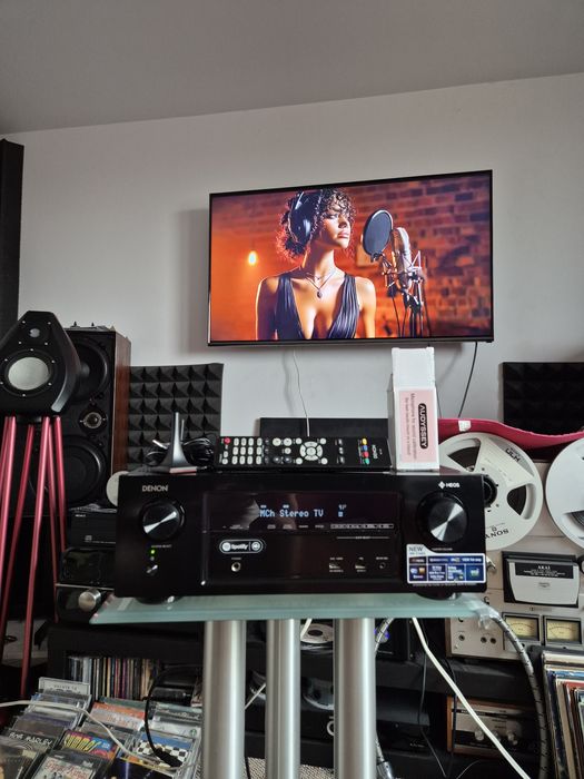 Denon AVR X1400H Receiver Dolby Atmos HDMI Arc Wifi Heos