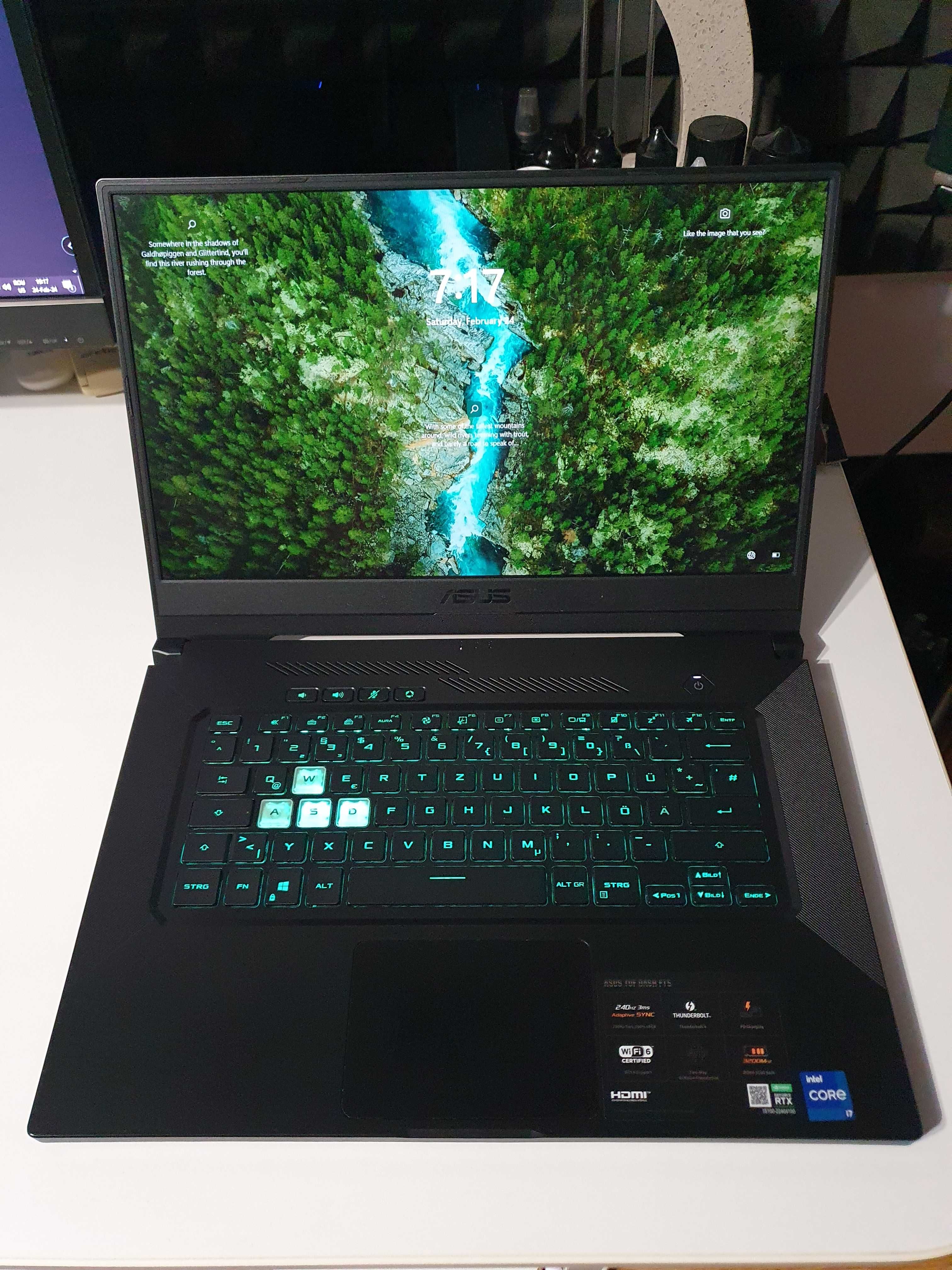Laptop Gaming Asus TUF Dash f15 rtx3070