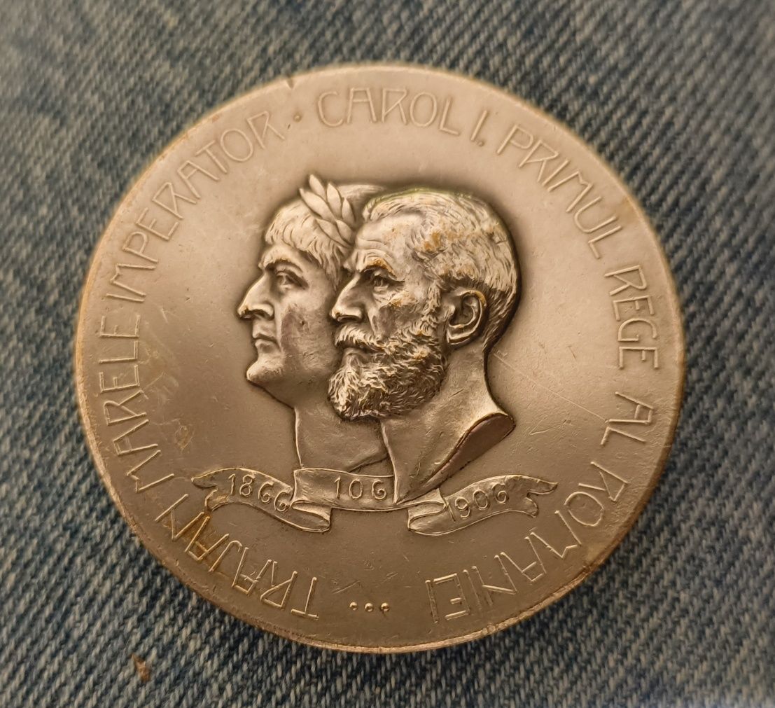 Medalie din bronz ,,expozițiunea generala romana din București 1906,,
