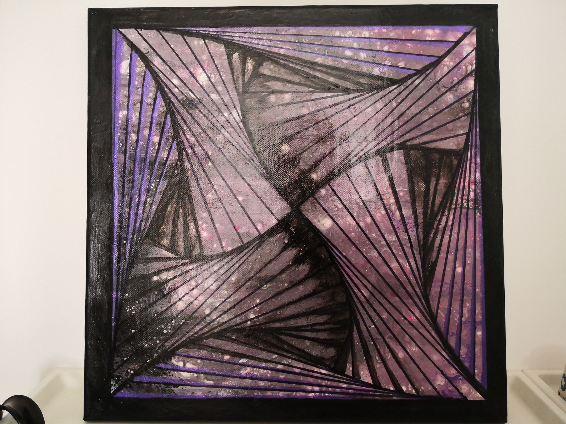 Tablou abstract 3D Zentangle