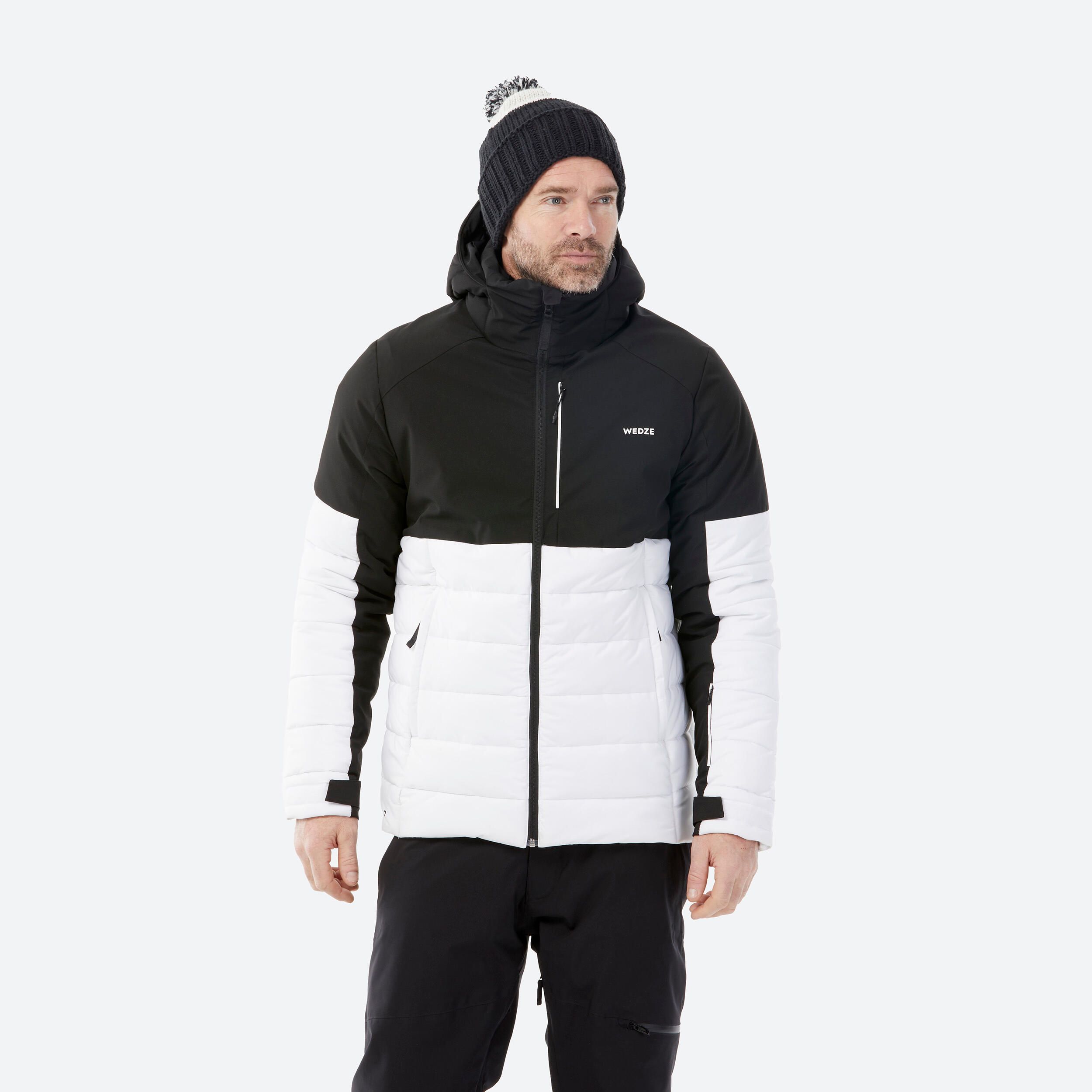 Geacă călduroasă Schi 100 Alb/Negru - produs resigilat (nou) Decathlon
