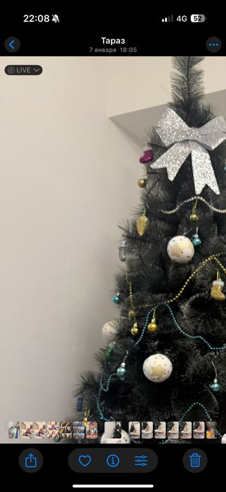 Продам елку новогоднюю. С пышными ветками , не осыпается.