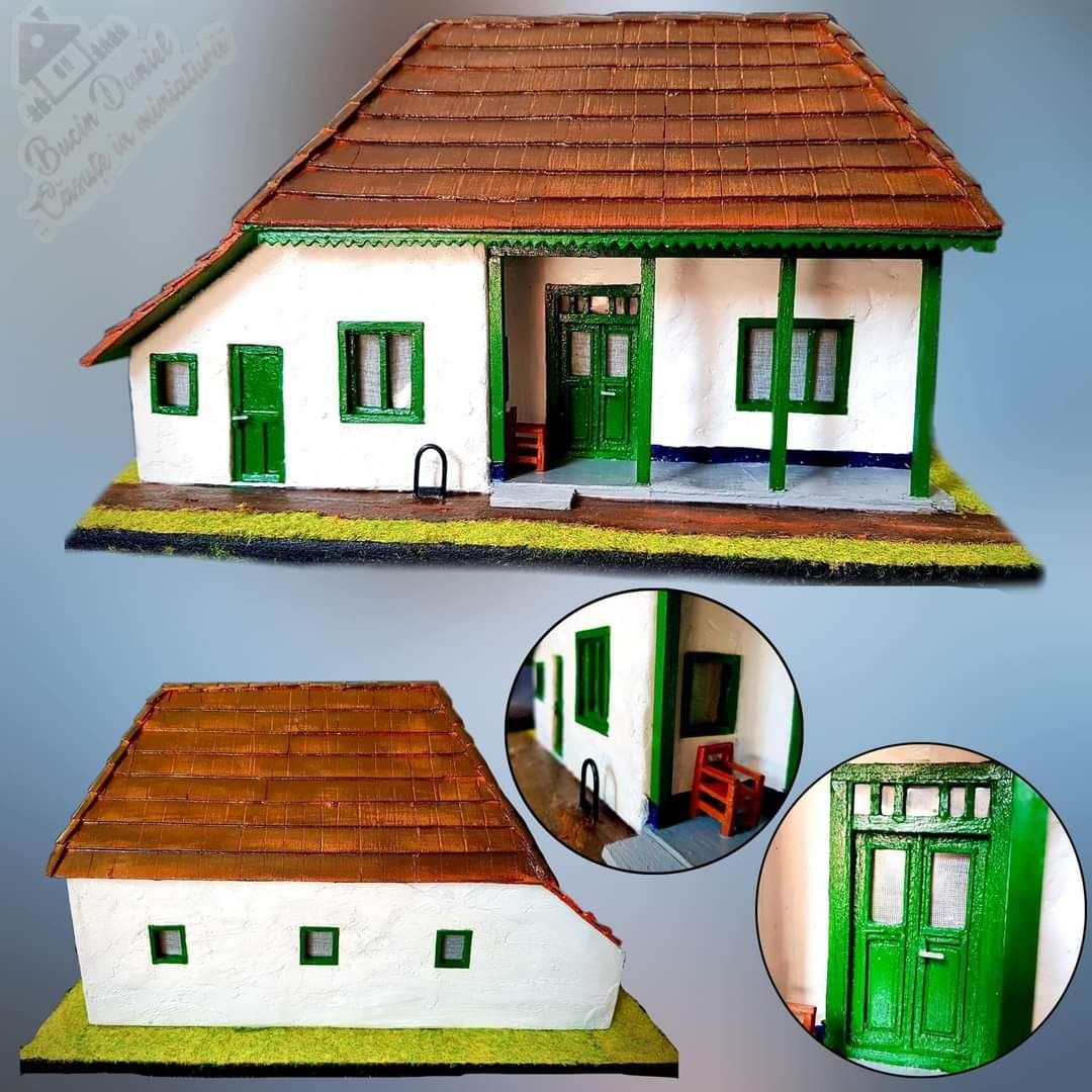 Casa in miniatura , traditionala, moderna, cabana manastire macheta