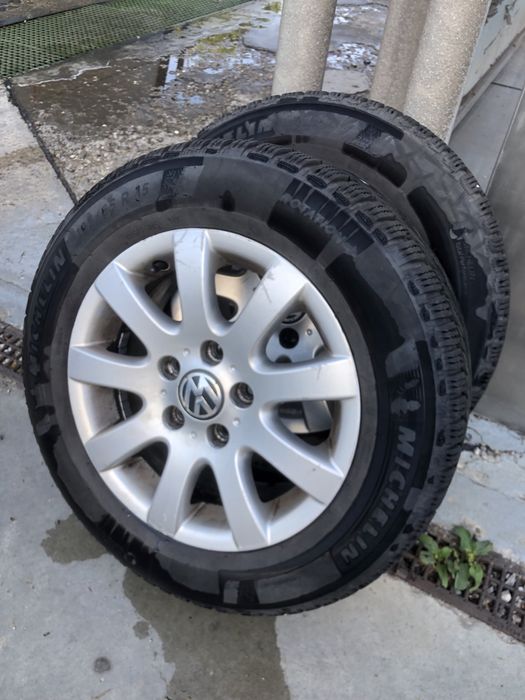 Jante Aliaj Golf 5 + Anvelope Iarna Michelin Alpin 6 2023 - 195/65 R15