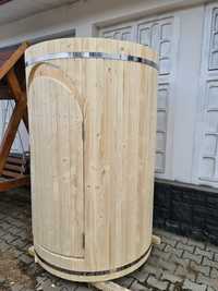 Vestiar, Dus rustic lemn, cabina de schimb, accesoriu ciubar/sauna,WC