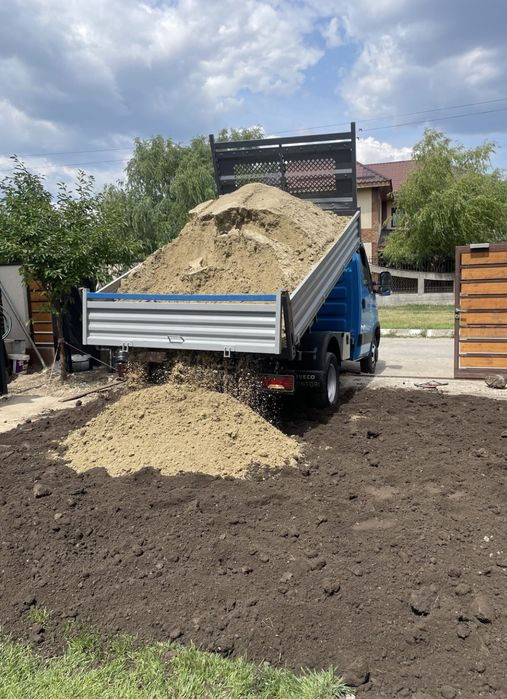 Transport 3.5t basculabil materiale constructii diverse