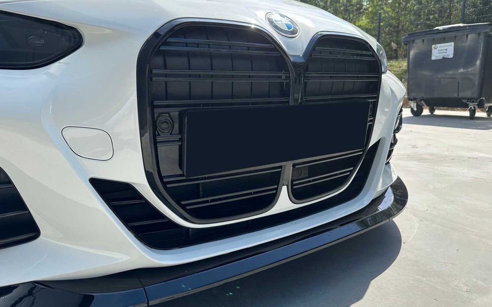 Grila Dubla Grile Nari Duble M BMW Seria 4 G22 G23, Negru Lucios