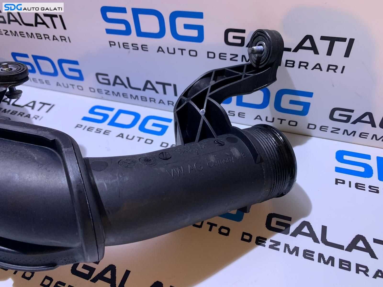Conducta Teava Tubulatura Completa cu Senzor Presiune Aer MAP Intercooler Volkswagen Touran 1.6 TDI CAYB CAYC 2011 - 2015 Cod 1K0145770AE [C4205]