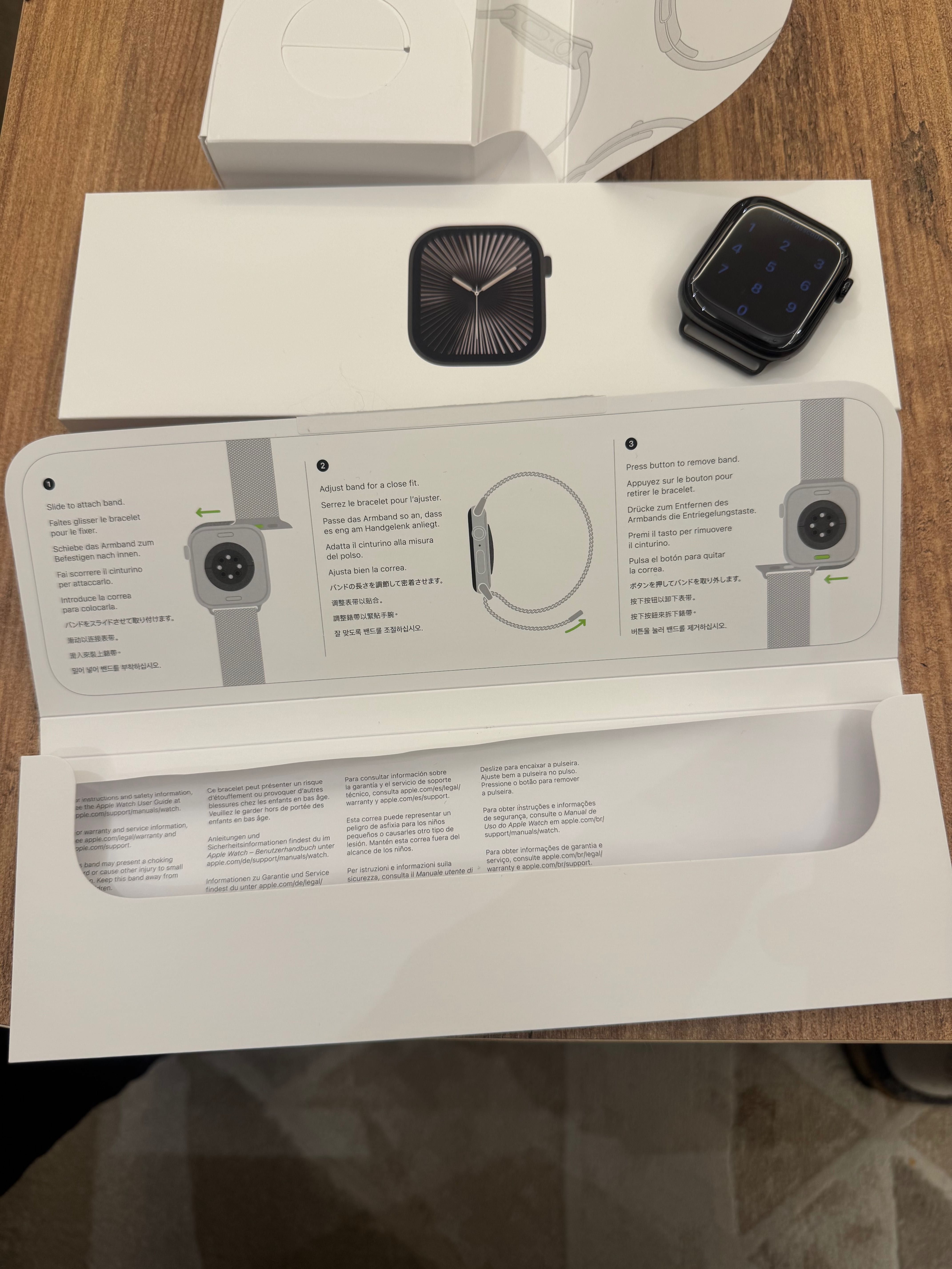 Apple Watch 10, 46 mm, S/M, Slate Titanium Case/ Slate Milanese Loop