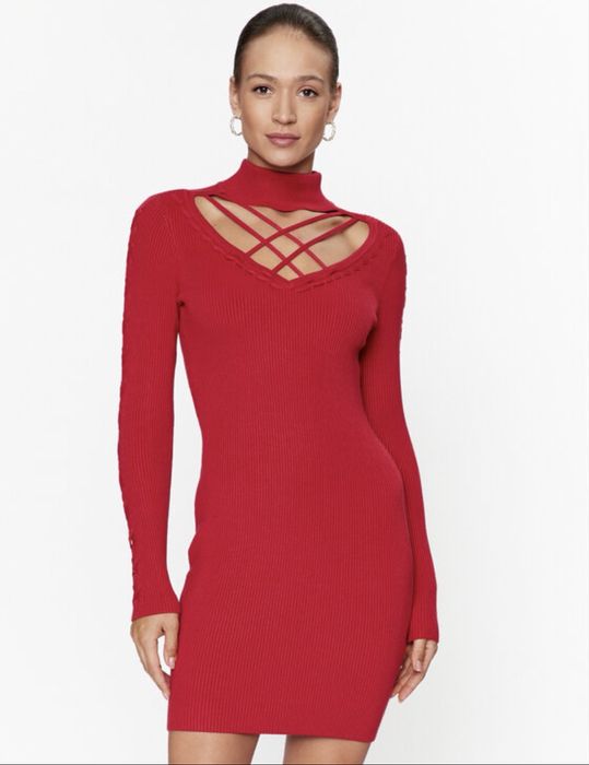 Рокля Guess, плетена