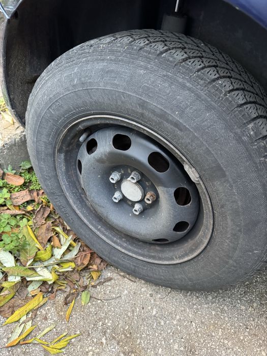 Железни джанти със зимни гуми Ласа14/5*110