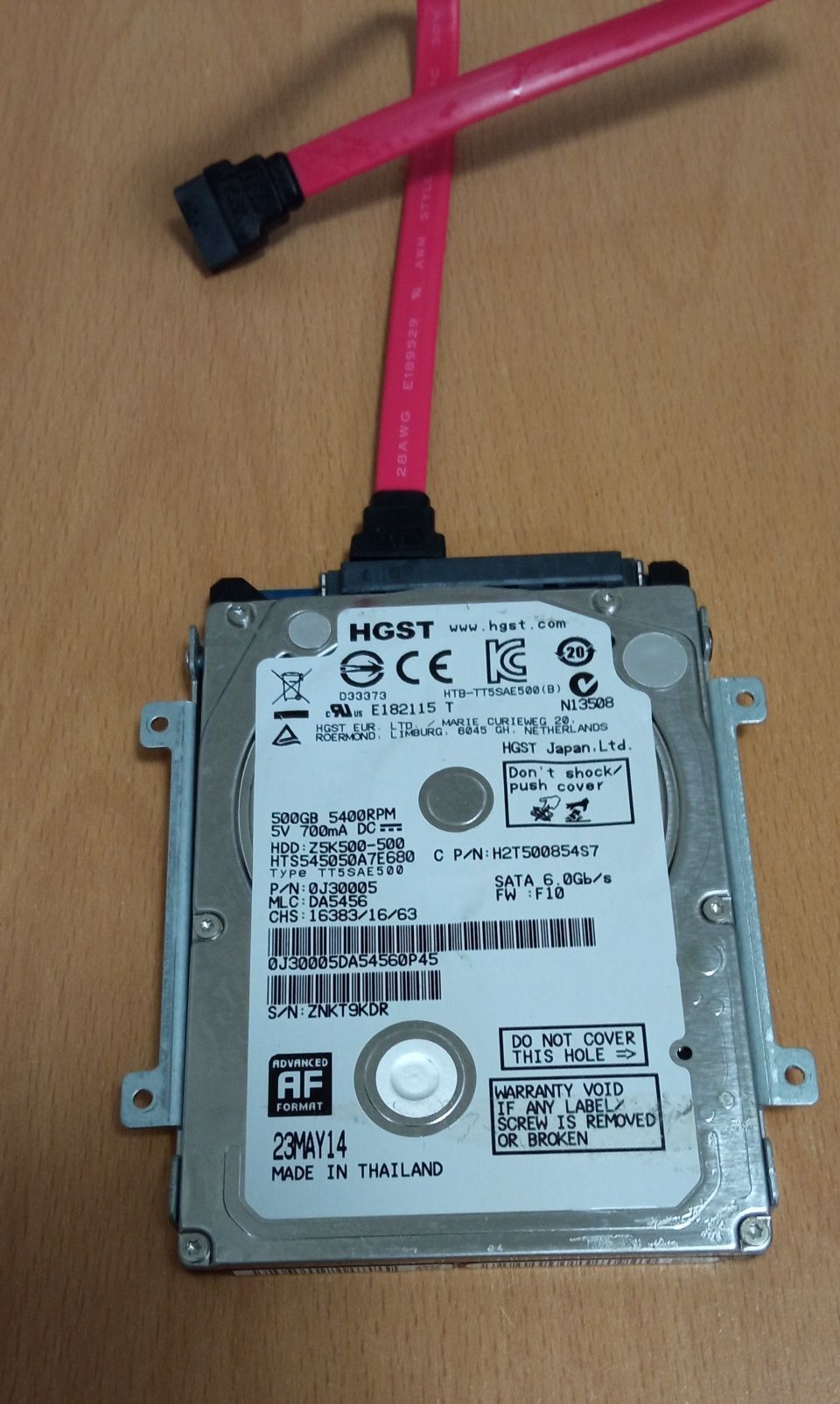 Vand HDD HGST 500 GB,Sata