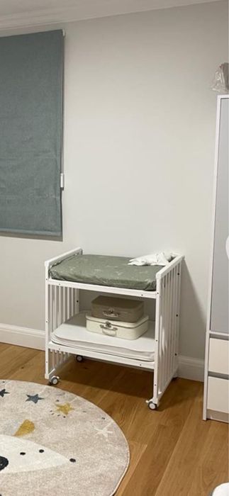 Patut evolutiv pt copii, multifunctional, 7in1 - transformabil, alb