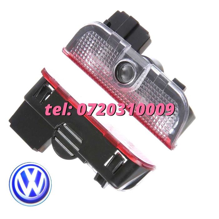 Set Proiectoare Portiere Led Logo Holograma Vw Sharan Tiguan Passat