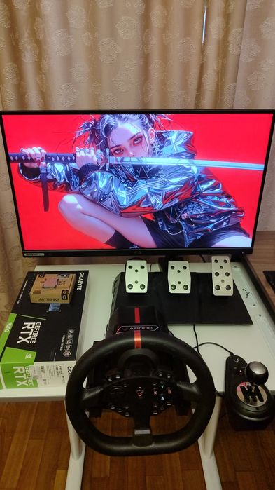 Монитор,руль, процессор